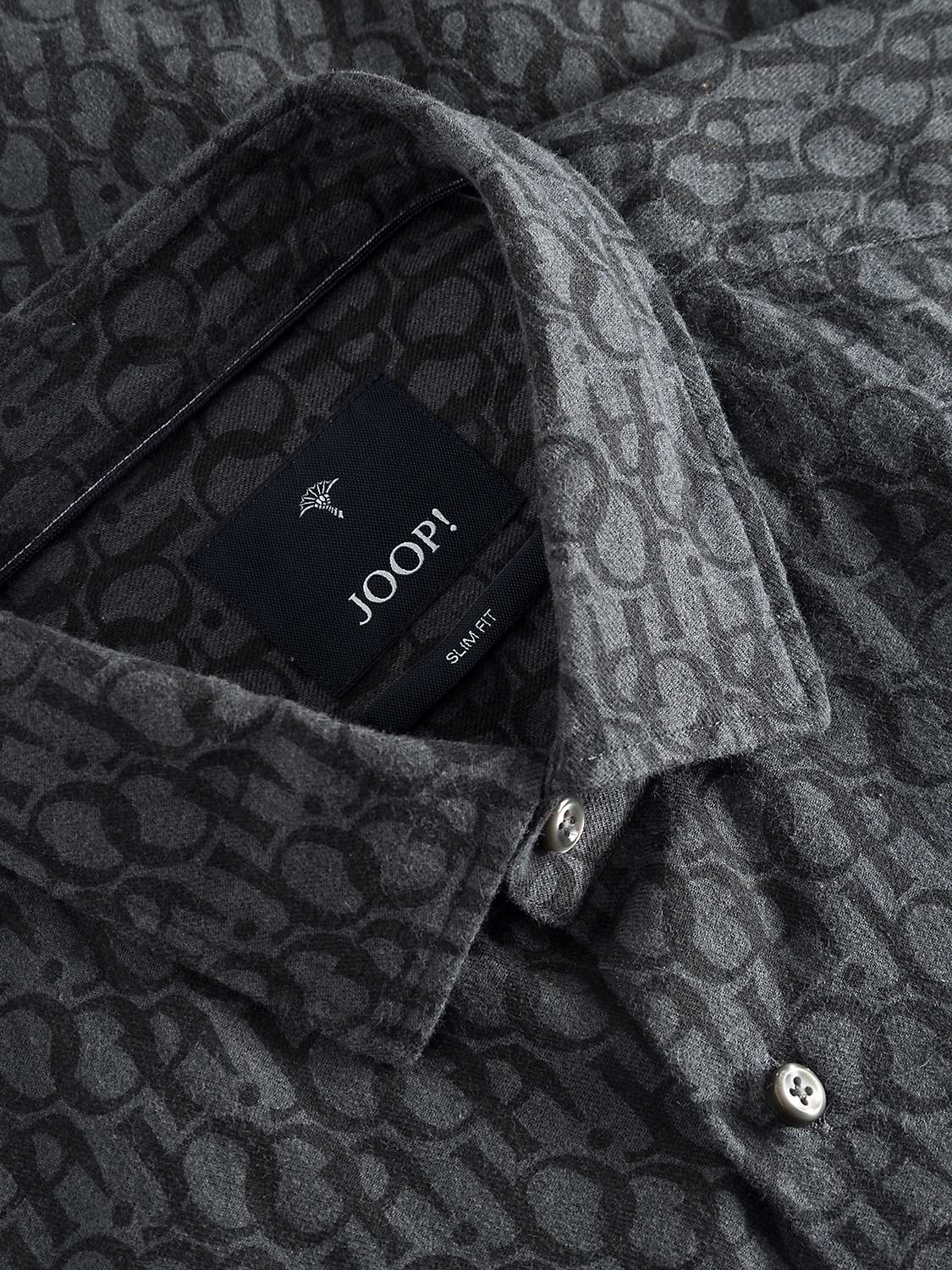 Buy JOOP! Logo Print Shirt, Medium Grey Online at johnlewis.com