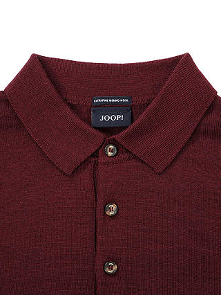 JOOP! Dondo Wool Knitted Jumper, Dark Red
