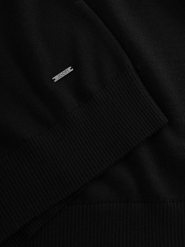 JOOP! Danilon Long Sleeve Wool Cardigan, Black at John Lewis & Partners