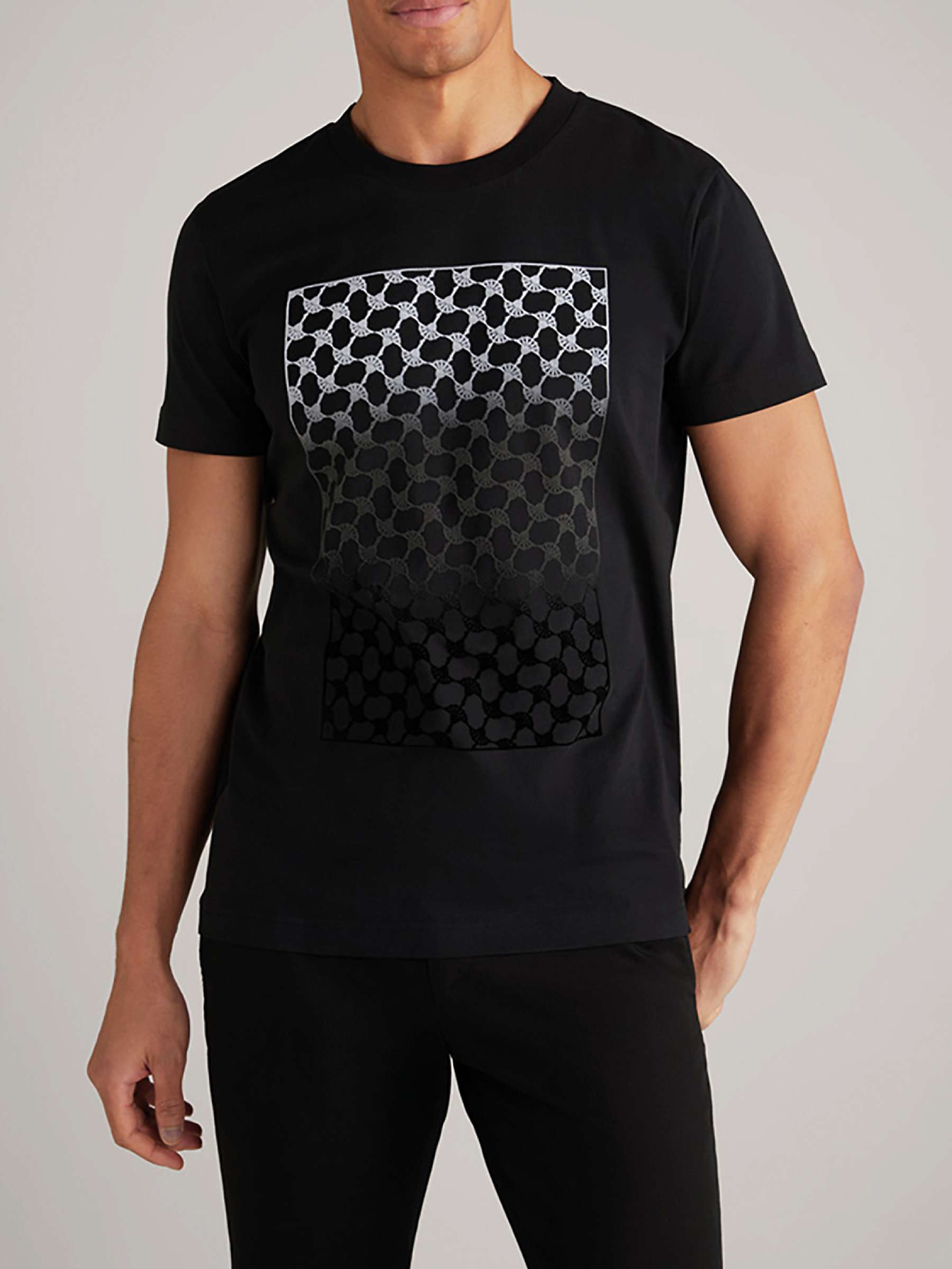 Buy JOOP! Baptiste Short Sleeve T-shirt, Black Online at johnlewis.com