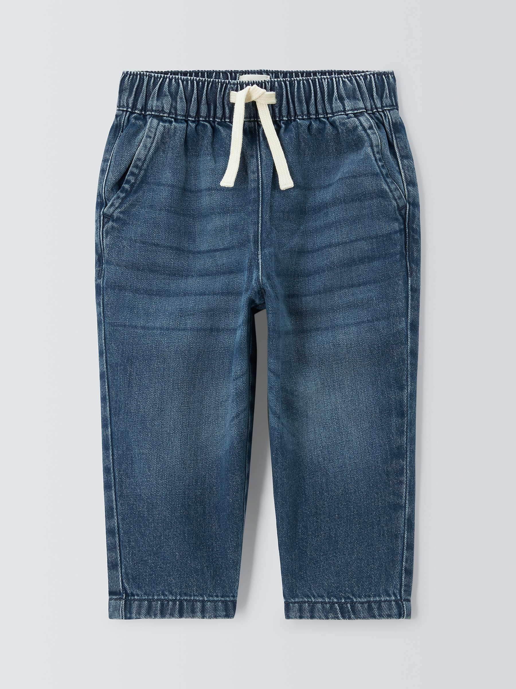 Buy John Lewis ANYDAY Boy's Denim Pull-On Trousers, Blue Online at johnlewis.com