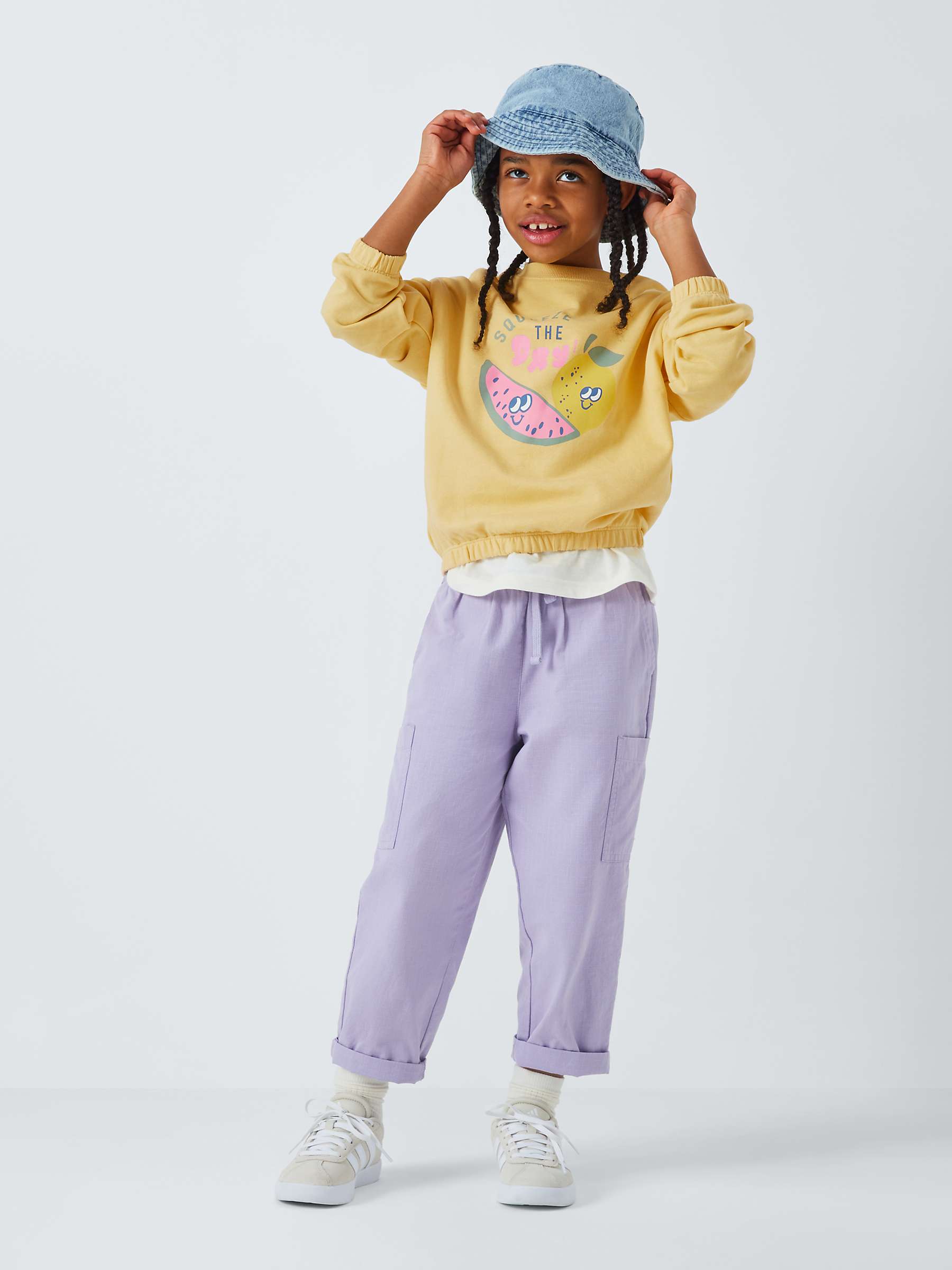 Buy John Lewis ANYDAY Kids' Squeeze The Day Top, Yellow Online at johnlewis.com