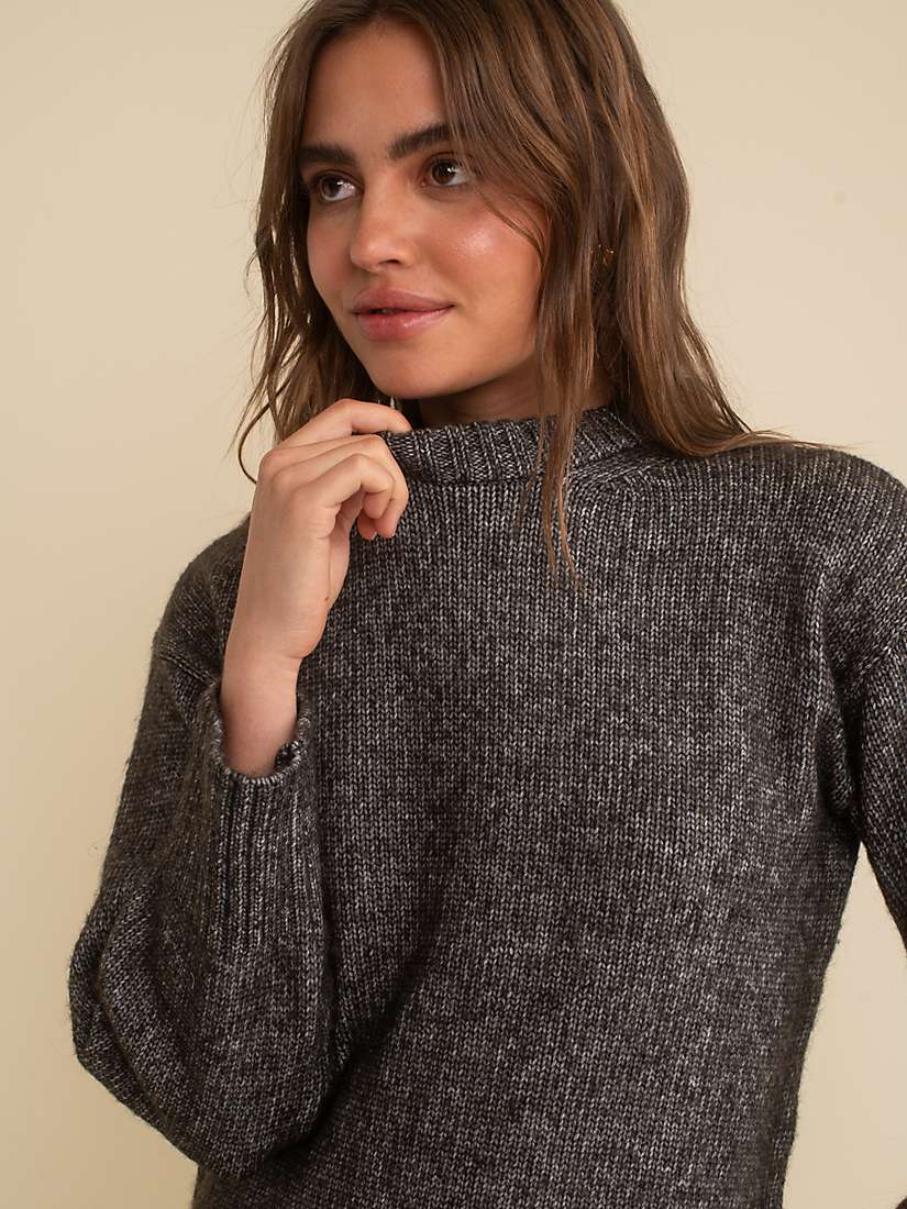 Buy Nobody's Child Chunky Knitted Jumper, Grey Online at johnlewis.com