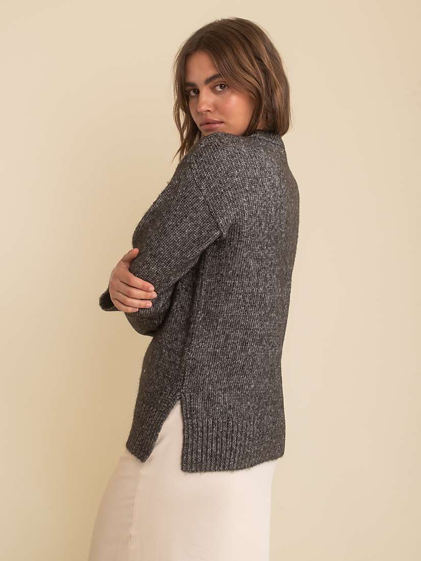 Buy Nobody's Child Chunky Knitted Jumper, Grey Online at johnlewis.com