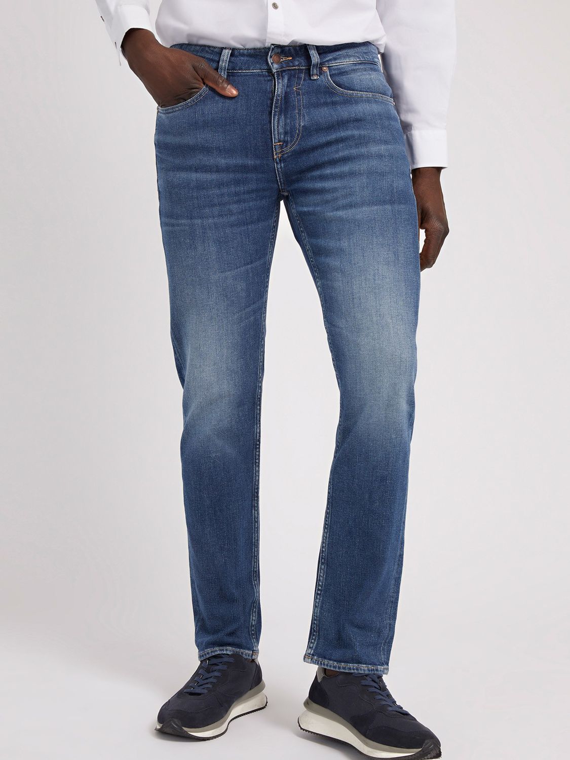 GUESS Angels Slim Fit Denim Jeans, Carry Mid. at John Lewis & Partners