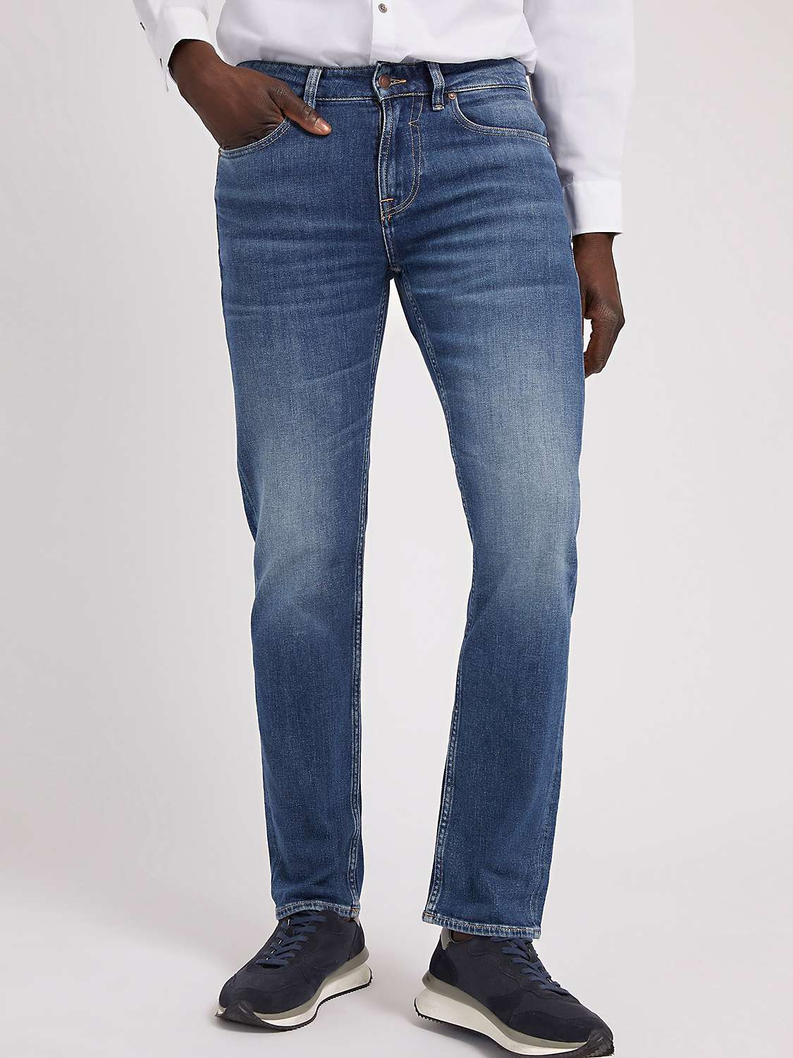 Buy GUESS Angels Slim Fit Denim Jeans, Carry Mid. Online at johnlewis.com