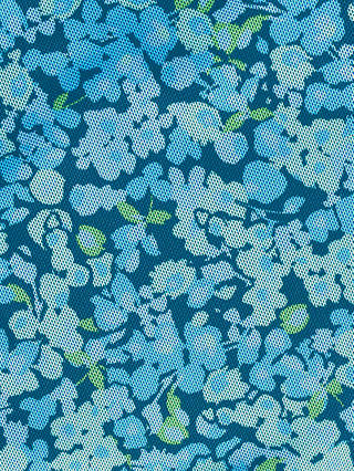 Ro&Zo Floral Mesh Shirt, Blue
