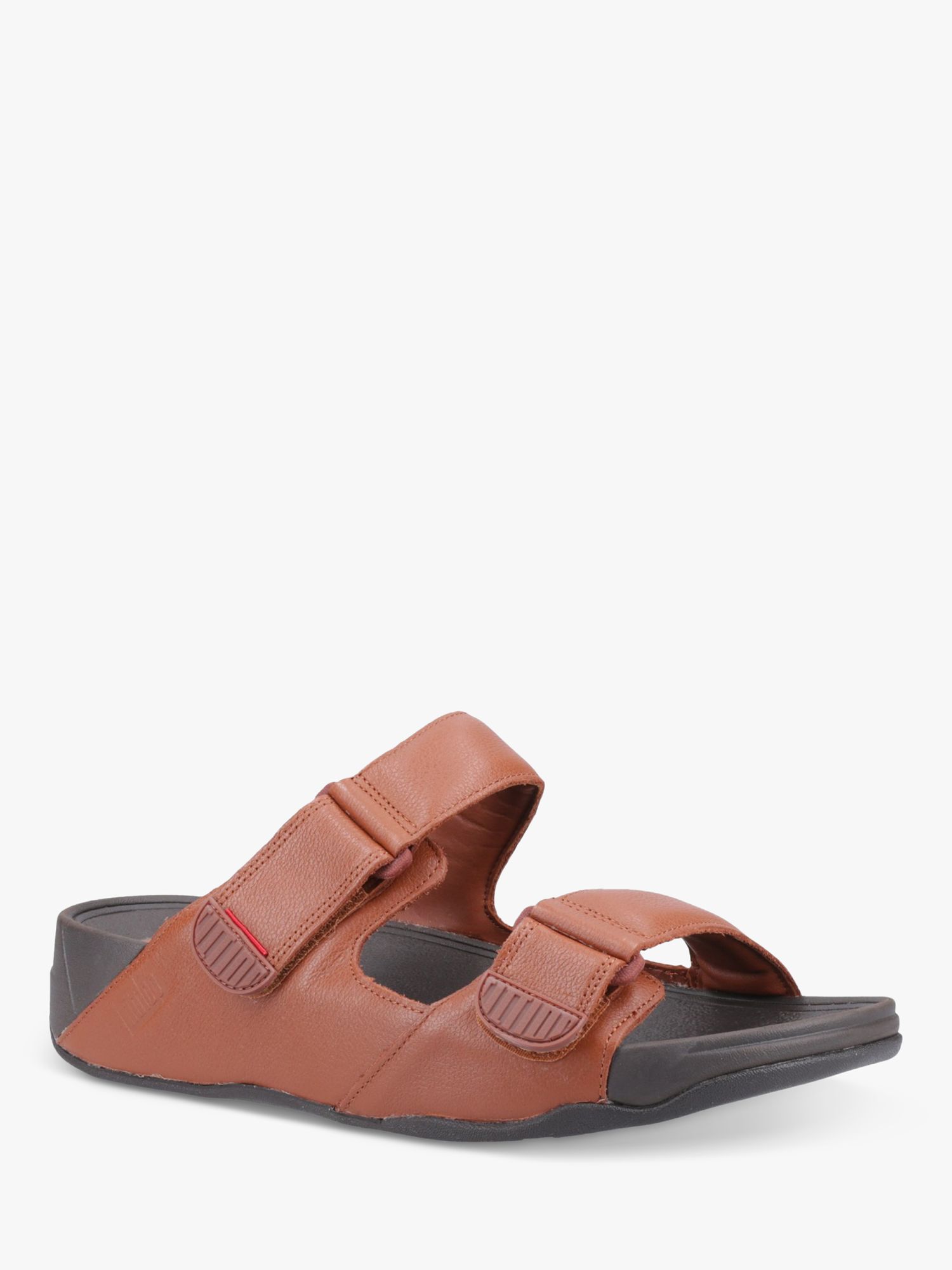 Buy FitFlop Gogh Moc Leather Slides, Tan Online at johnlewis.com