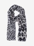 Mint Velvet Adaline Animal Print Scarf, Natural/Black