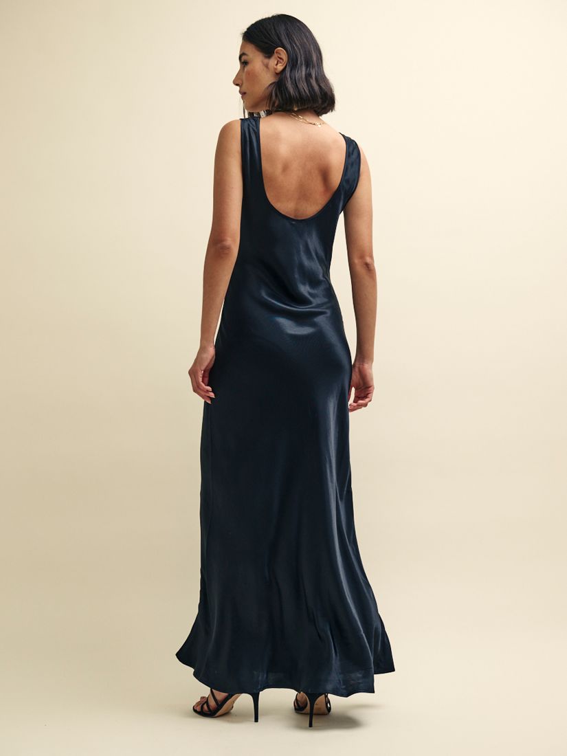 Nobodys Child Monika Satin Maxi Dress Black At John Lewis And Partners