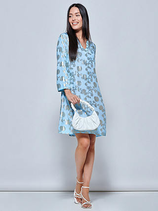 Jolie Moi Floral Print Tunic Dress, Blue