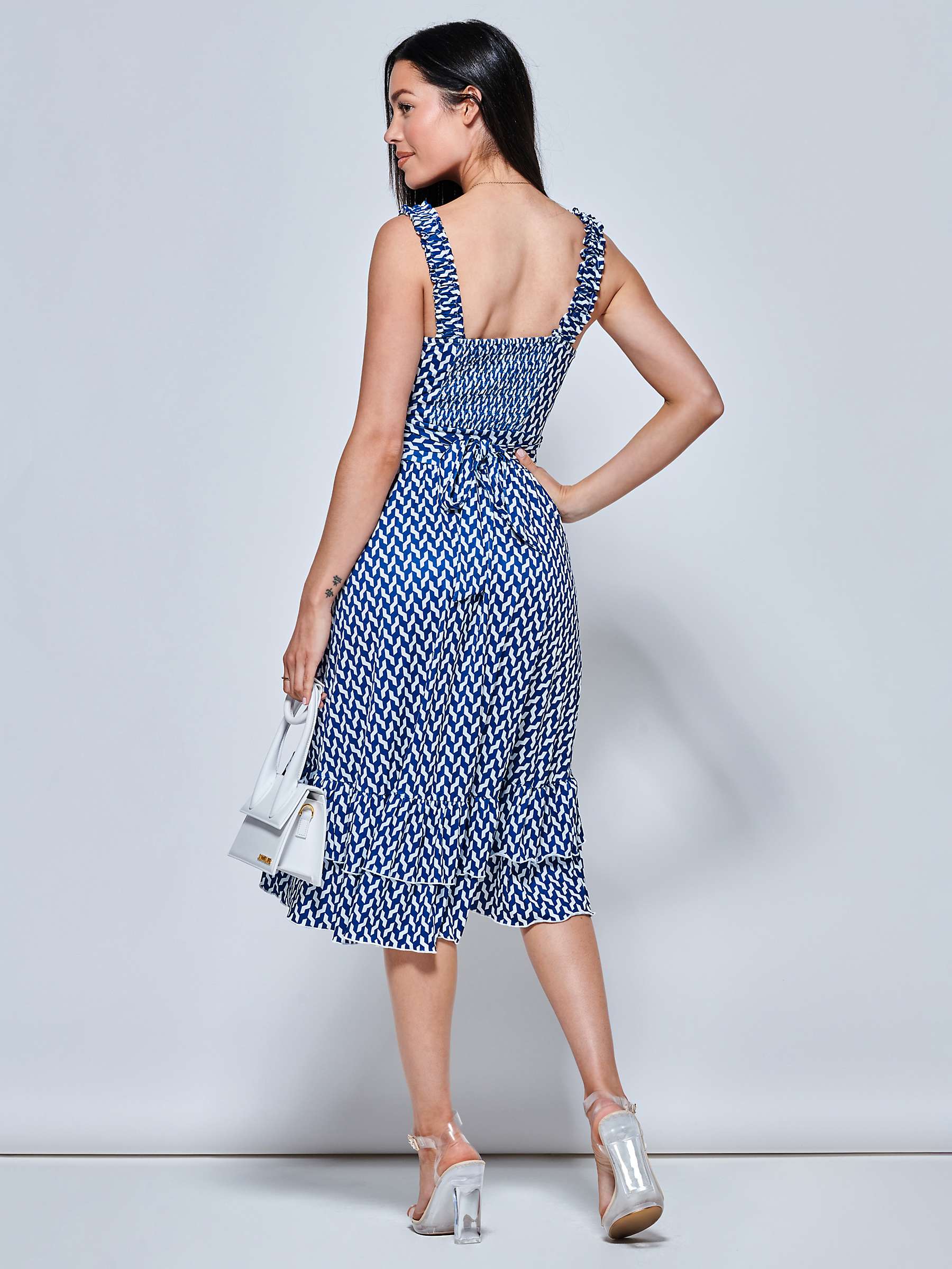 Buy Jolie Moi Harleen Sleeveless Tiered Midi Dress Online at johnlewis.com