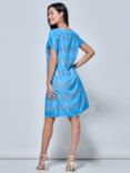 Jolie Moi Abstract Print Tunic Dress, Blue