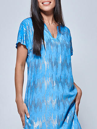 Jolie Moi Abstract Print Tunic Dress, Blue