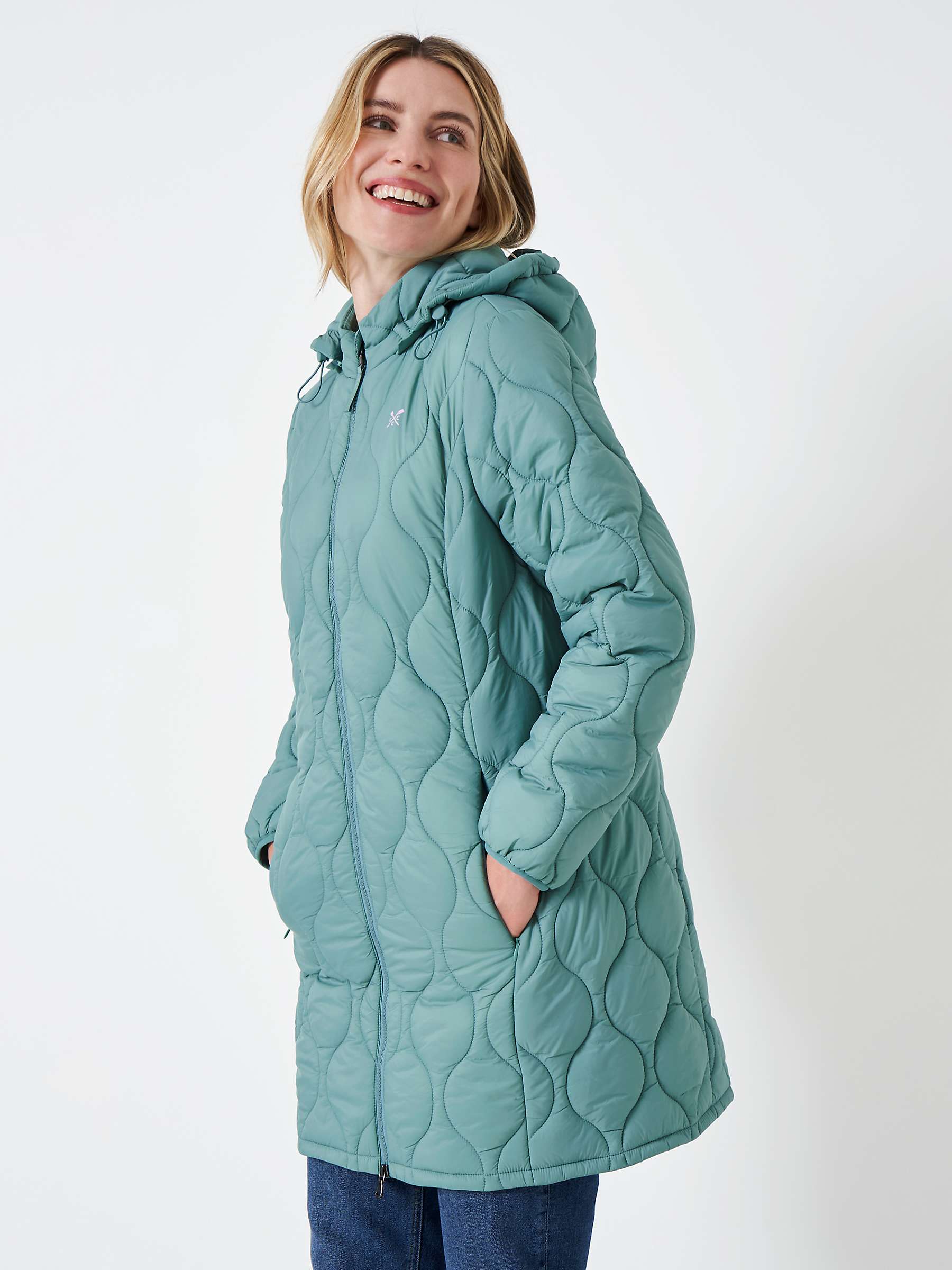 Buy Crew Clothing Lightweight Nylon Onion Quilting Coat Online at johnlewis.com