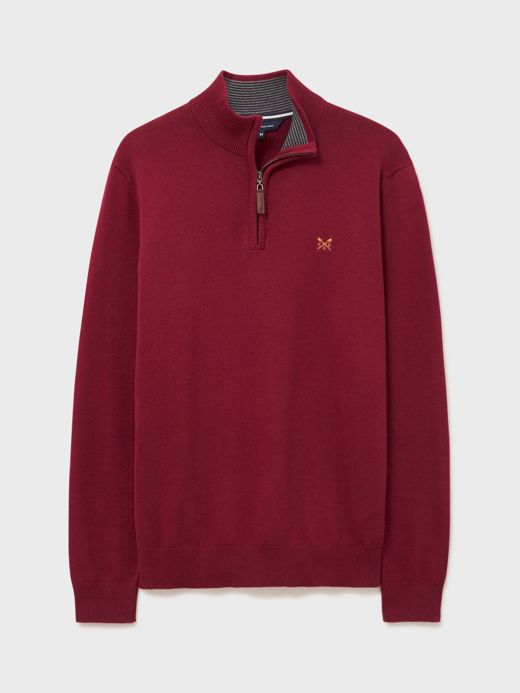 Maroon half outlet zip