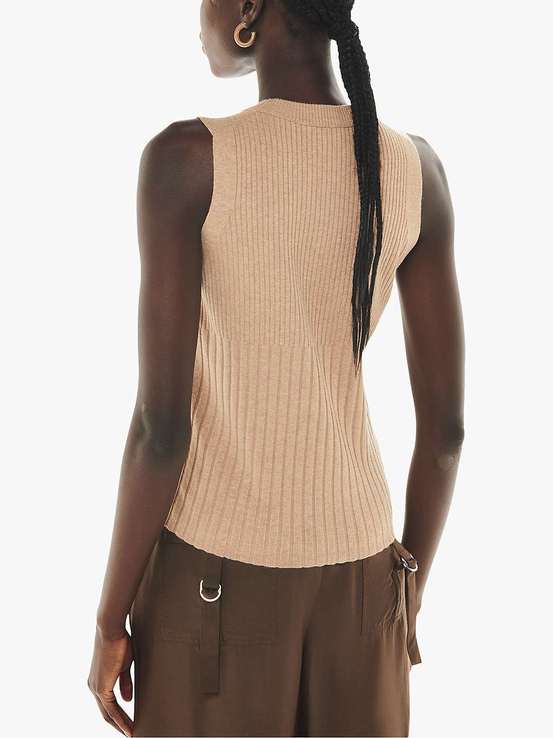 Buy Whistles Sleeveless Ribbed Tank Top Online at johnlewis.com