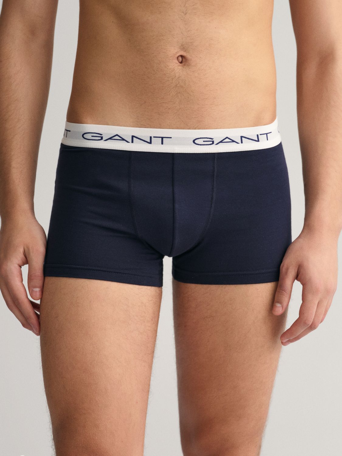 GANT Cotton Stretch Jersey Trunks, Pack of 3, Navy/Red/White, XL