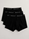 GANT Cotton Stretch Jersey Trunks, Pack of 3, Black