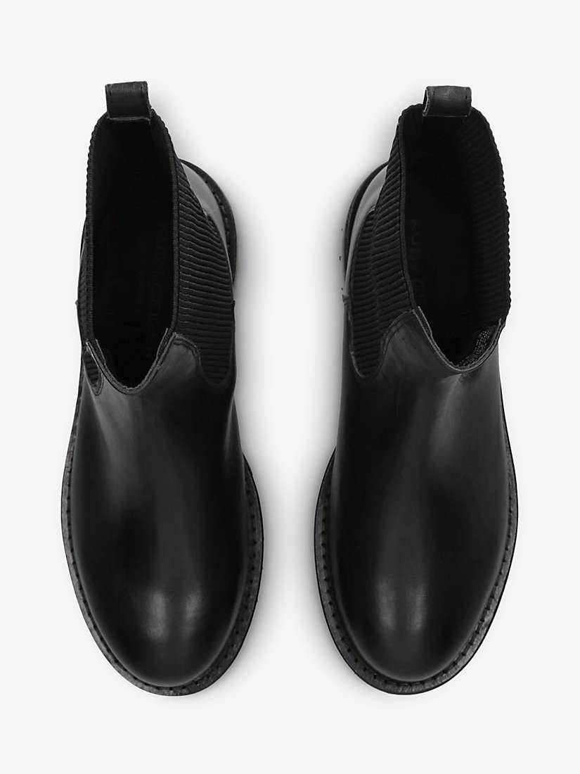 Buy KG Kurt Geiger South Chunky Leather Chelsea Boots, Black Online at johnlewis.com