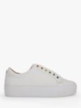 KG Kurt Geiger Lliviah Leather Trainers, White/Multi