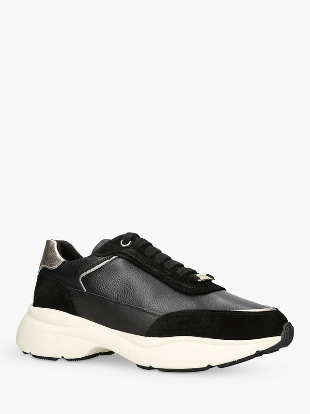 KG Kurt Geiger Greenwich Leather Trainers, Black at John Lewis & Partners