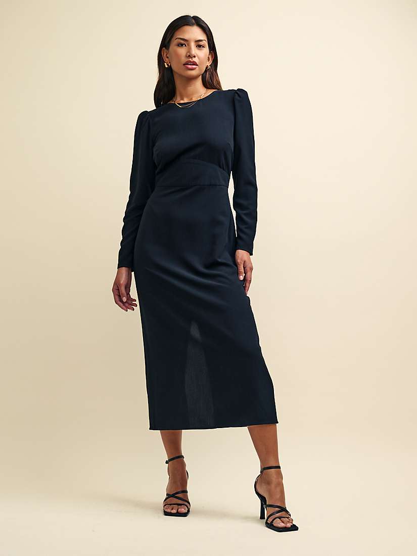 Buy Nobody's Child Gemma Midi Dress, Black Online at johnlewis.com