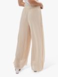 James Lakeland Crinkle Fabric Floaty Trousers, Beige