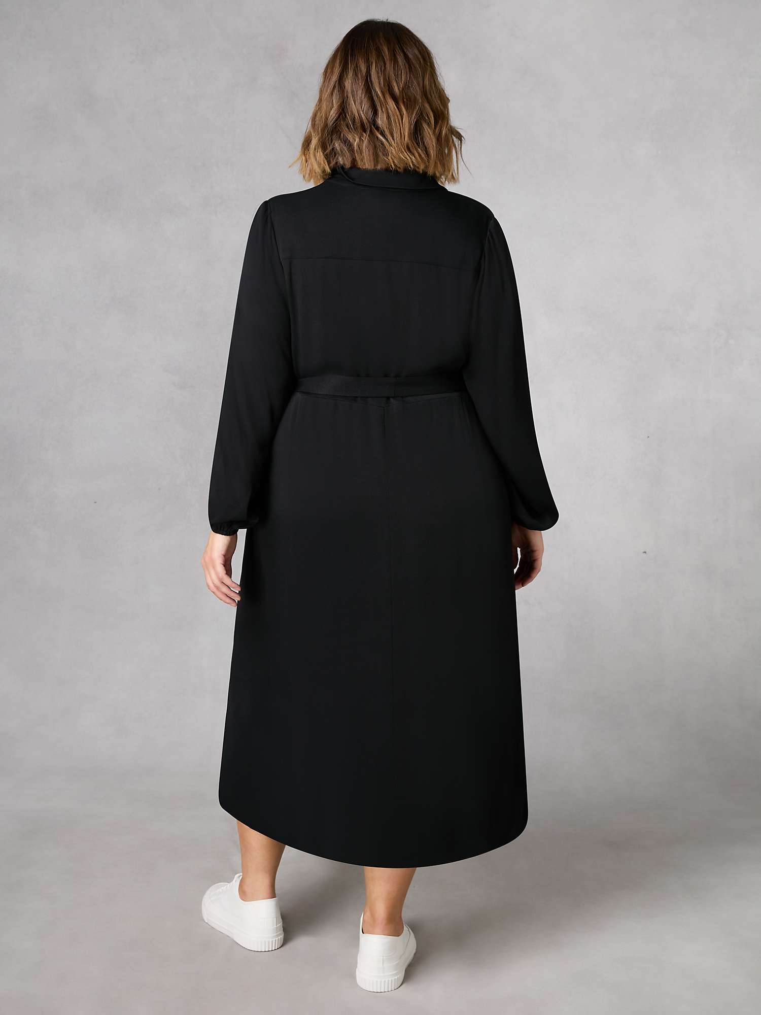 Buy Live Unlimited Curve Black Midi Shirt Dress Online at johnlewis.com