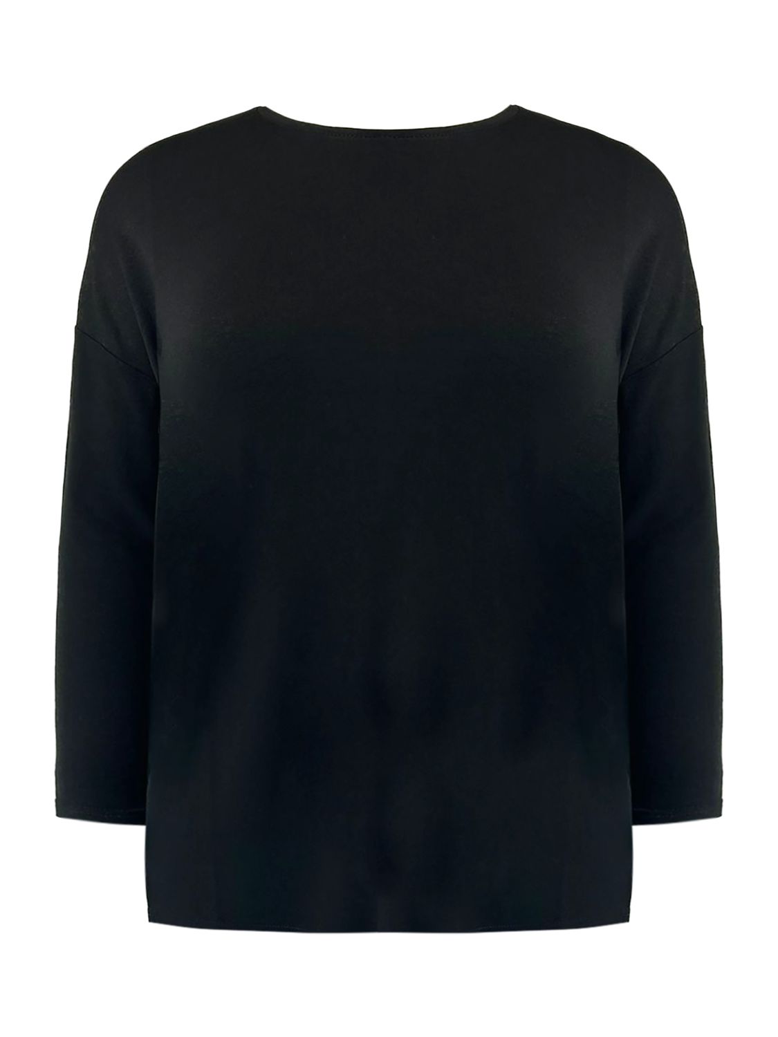 Live Unlimited Curve Relaxed Jersey Top, Black at John Lewis & Partners