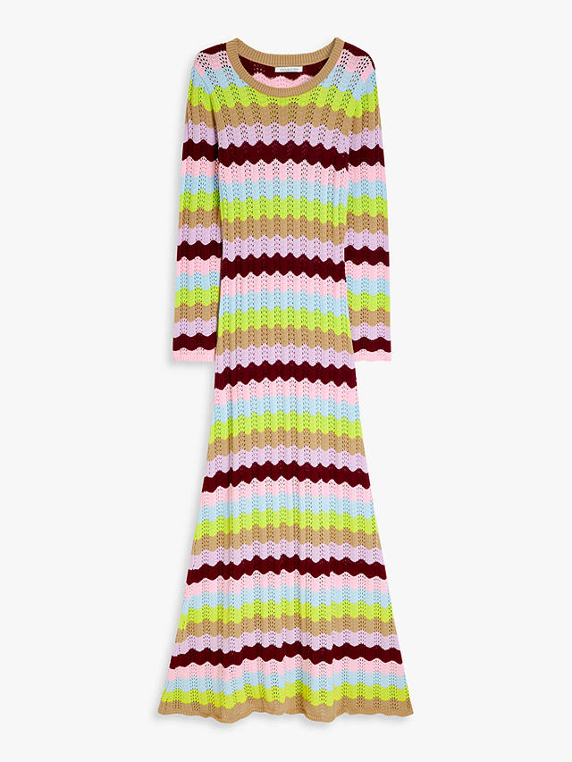 Olivia Rubin Mirabel Wiggle Stripe Knit Maxi Dress, Multi
