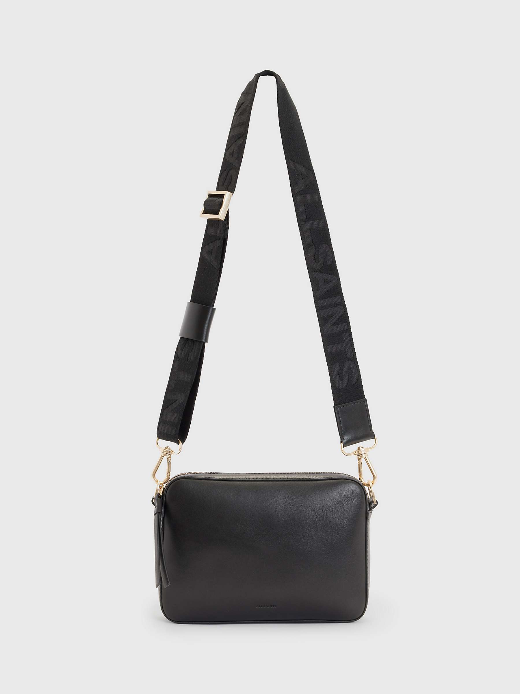 Buy AllSaints Lucile Crossbody Bag, Black Online at johnlewis.com