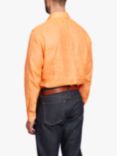 Simon Carter Plain Italia Linen Shirt, Orange