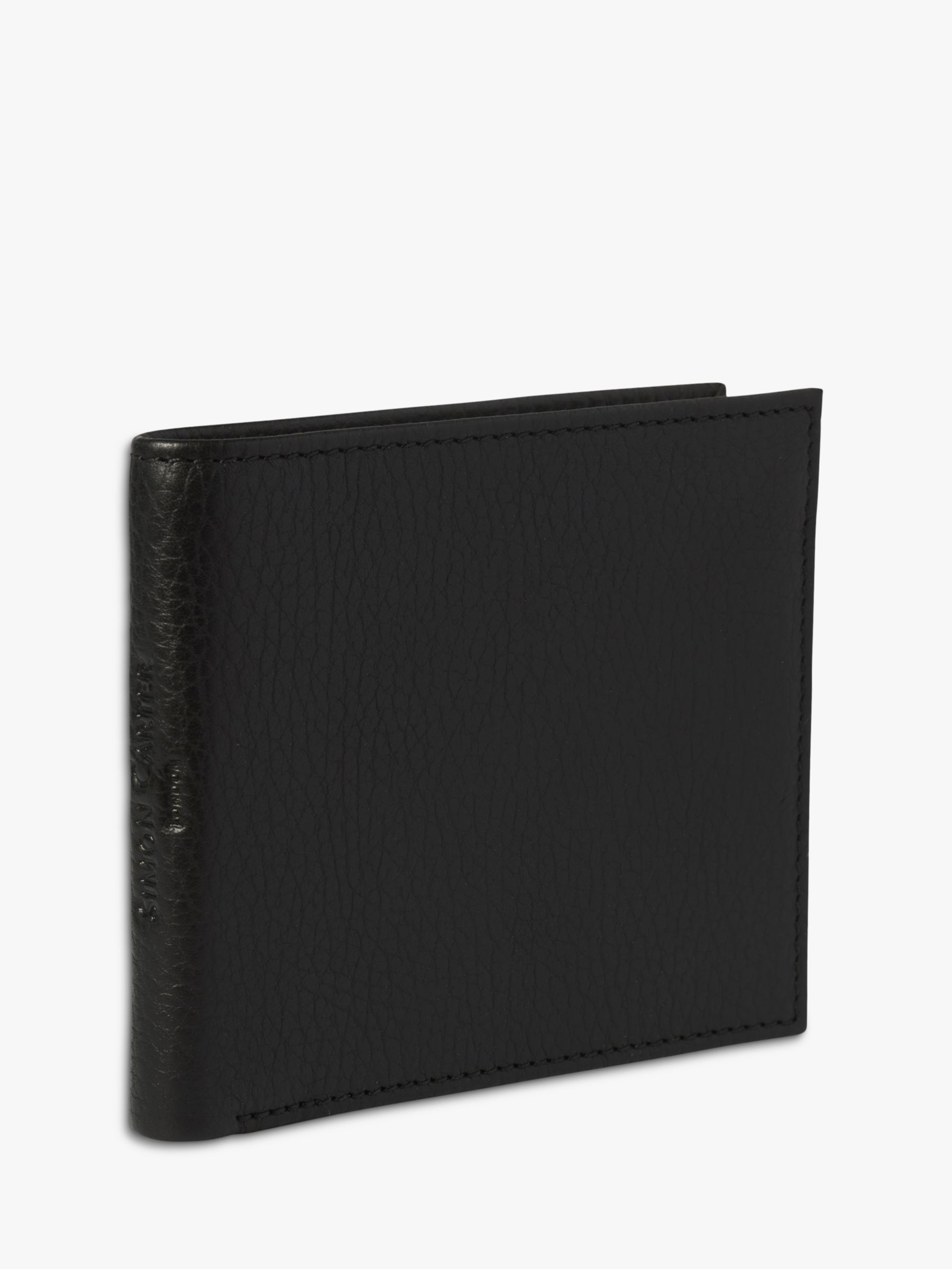 Buy Simon Carter West End Leather Wallet, Black Online at johnlewis.com