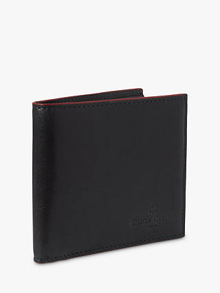 Simon Carter Edge Leather Wallet, Navy/Red