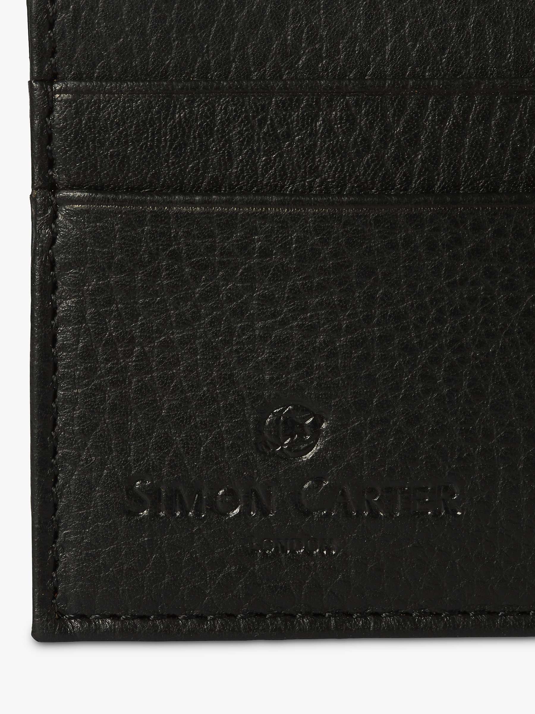 Buy Simon Carter West End Leather Credit Card Holder, Black Online at johnlewis.com