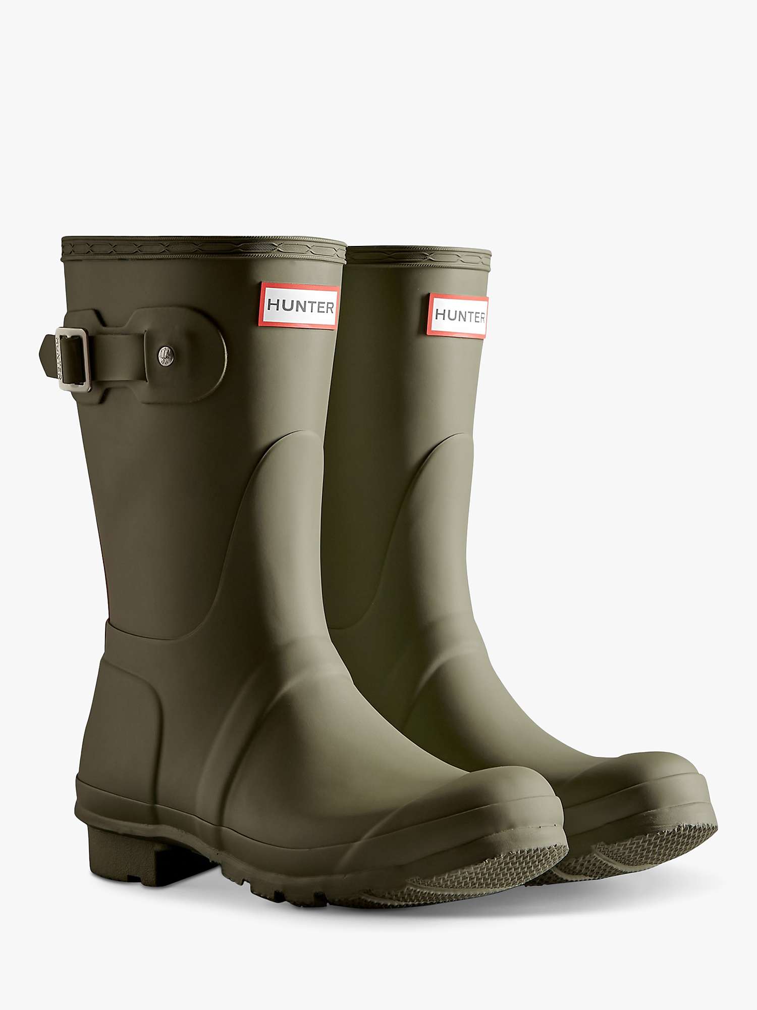 Buy Hunter Original Short Wellington Boots, Green Online at johnlewis.com