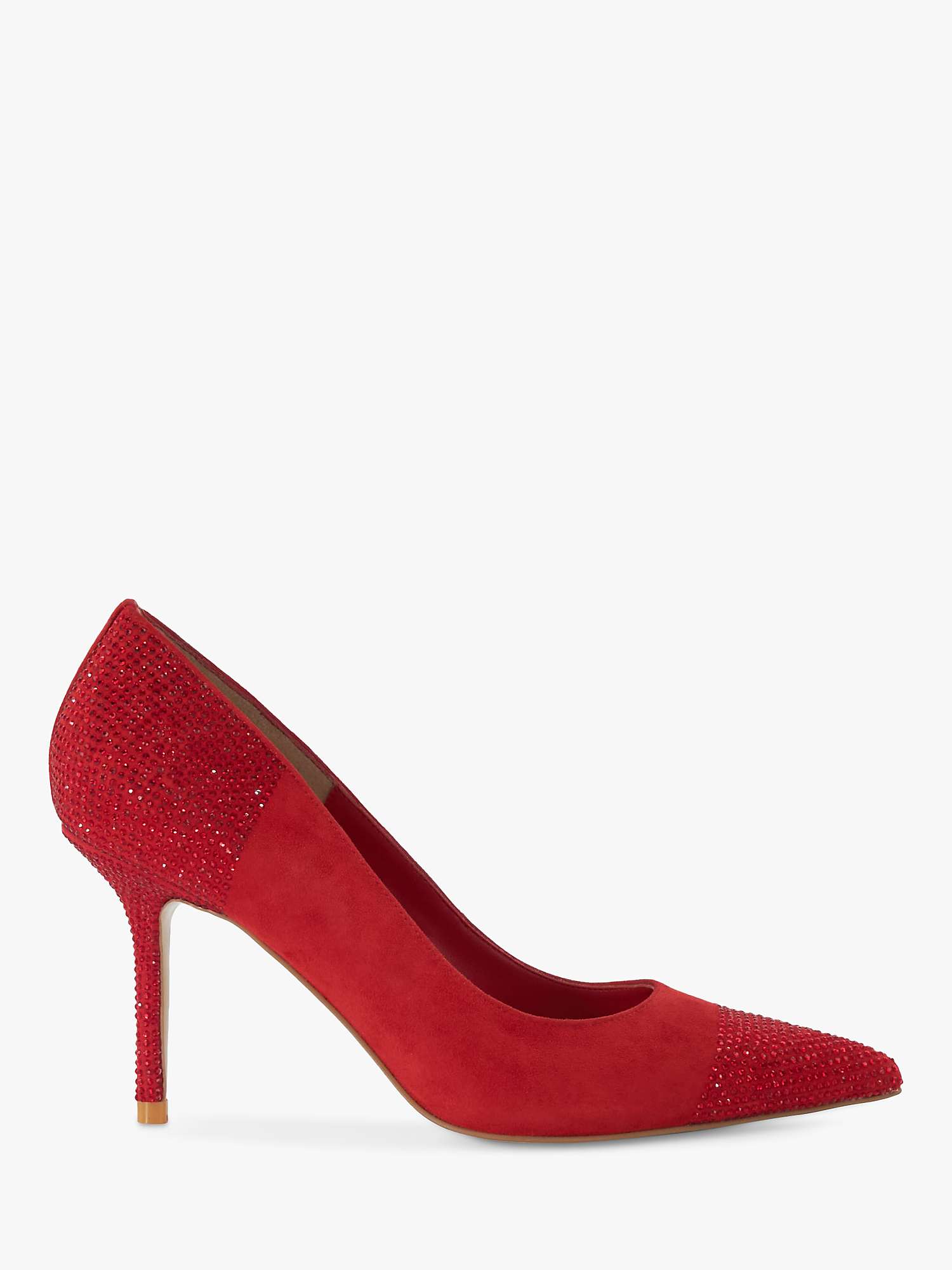 Buy Dune Agency Suede Red, Red-suede Online at johnlewis.com