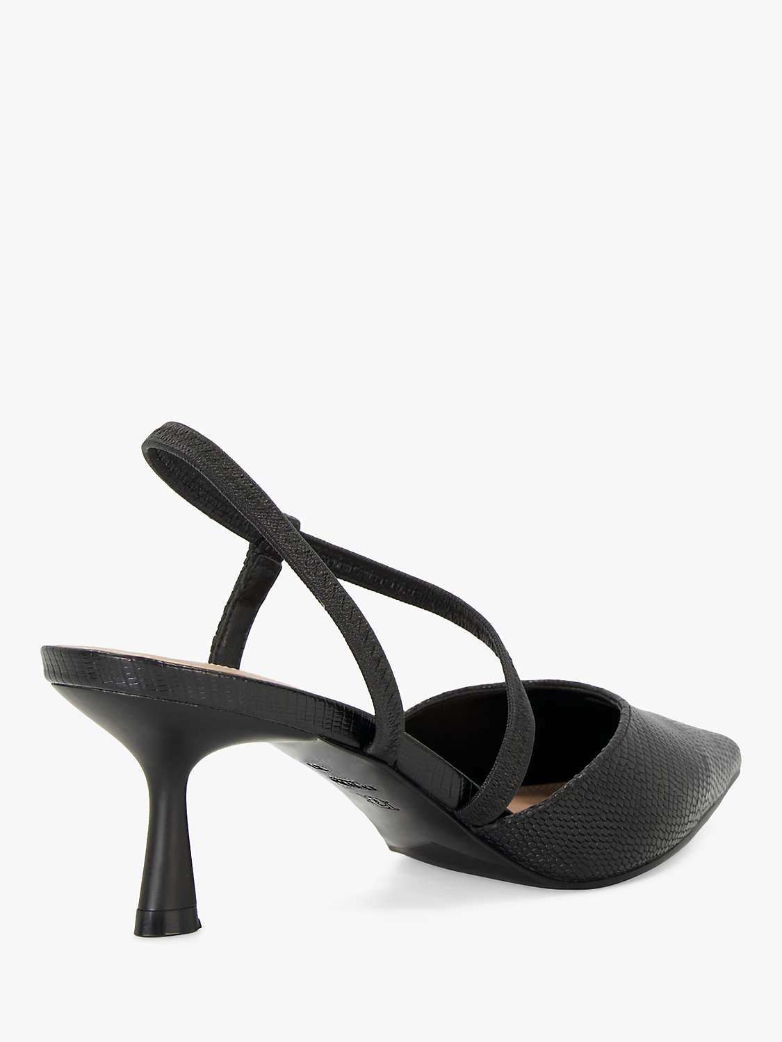 Buy Dune Asymmetric Wide Fit Citrus Leather Court Shoes Online at johnlewis.com