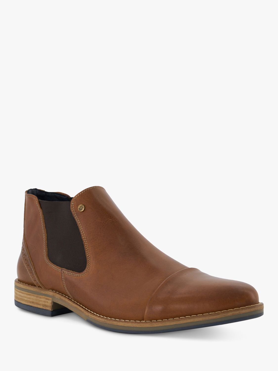 Dune Chilean Wide Fit Leather Chelsea Boots, Tan, EU40