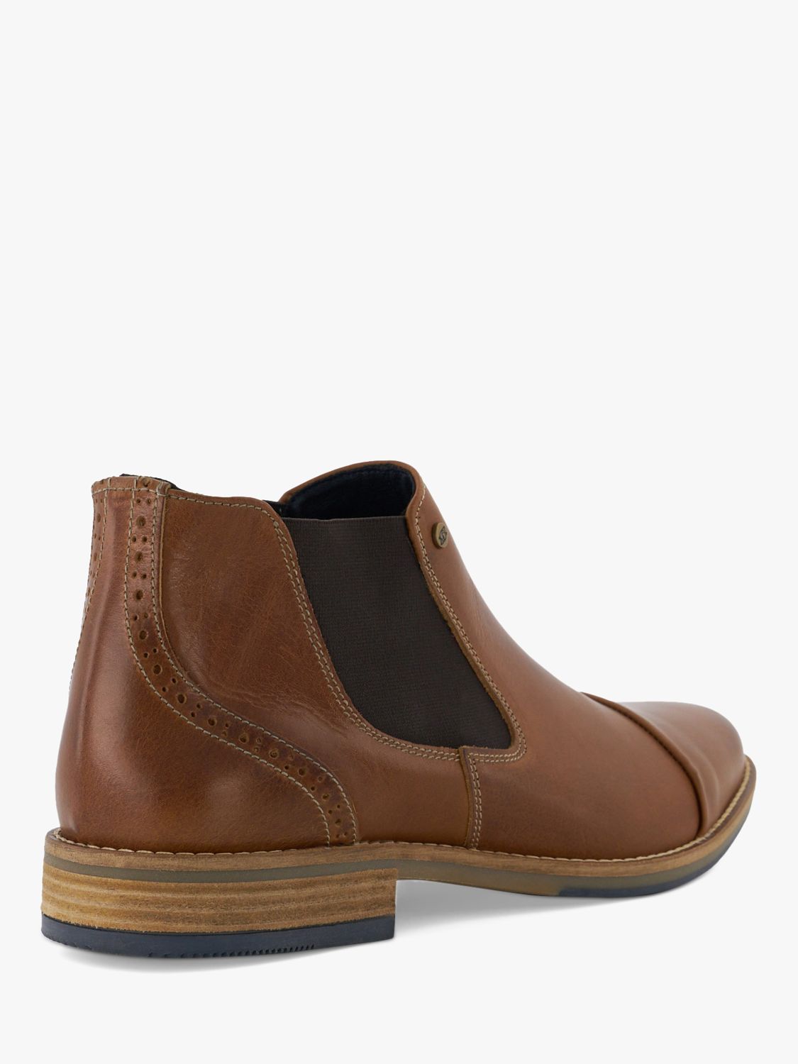 Dune Chilean Wide Fit Leather Chelsea Boots, Tan at John Lewis & Partners