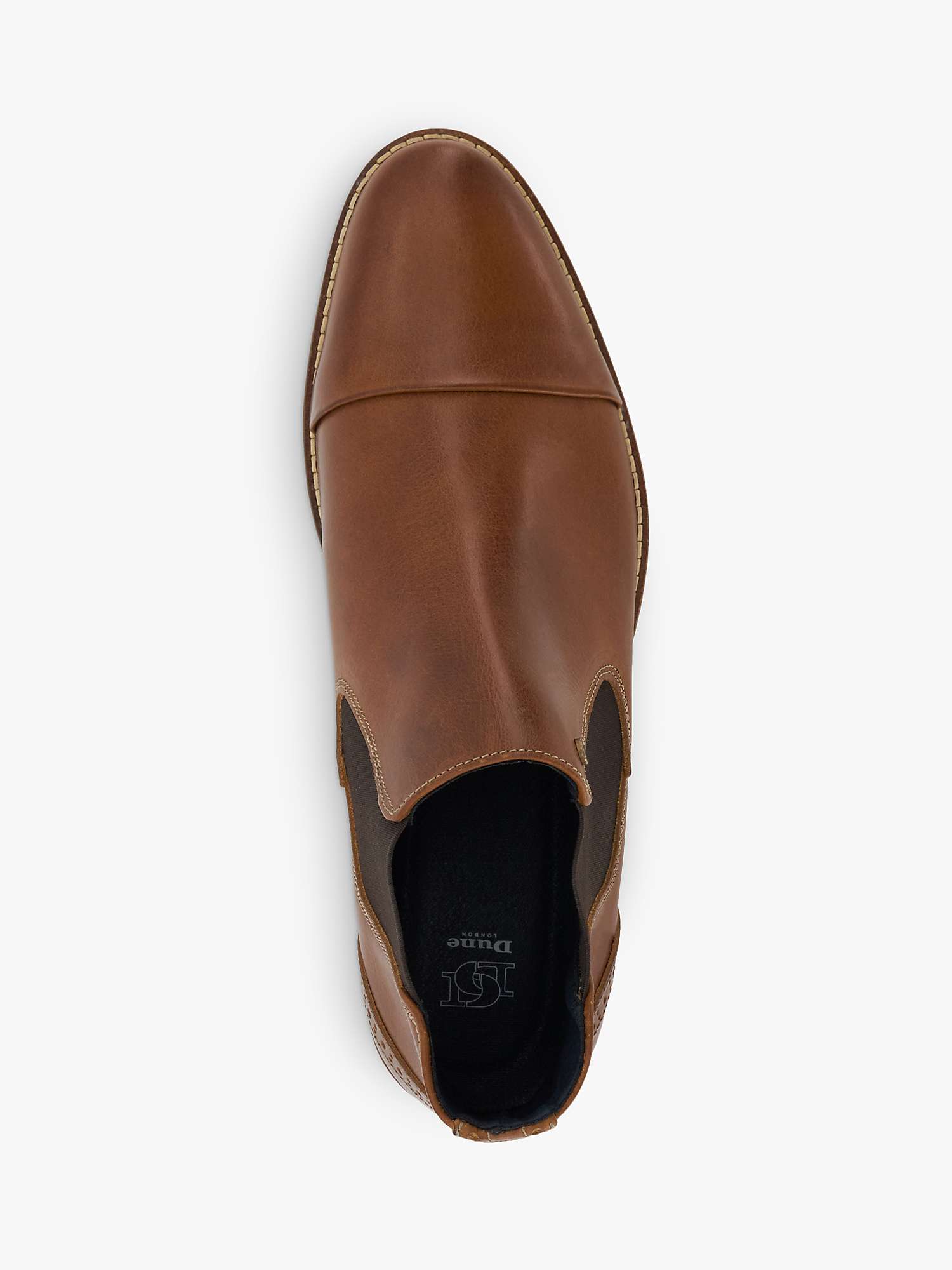 Buy Dune Chilean Wide Fit Leather Chelsea Boots, Tan Online at johnlewis.com