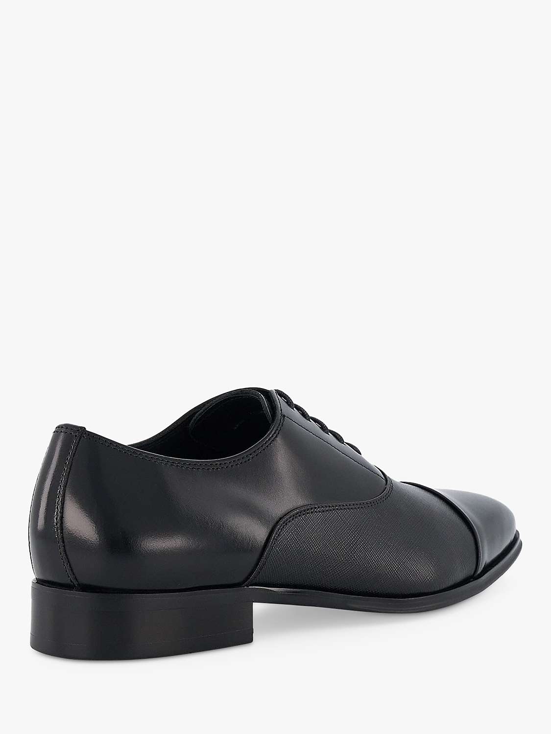 Buy Dune Slating Leather Oxford Shoes, Black Online at johnlewis.com