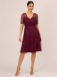Adrianna Papell Papell Studio Beaded Dress, Cassis
