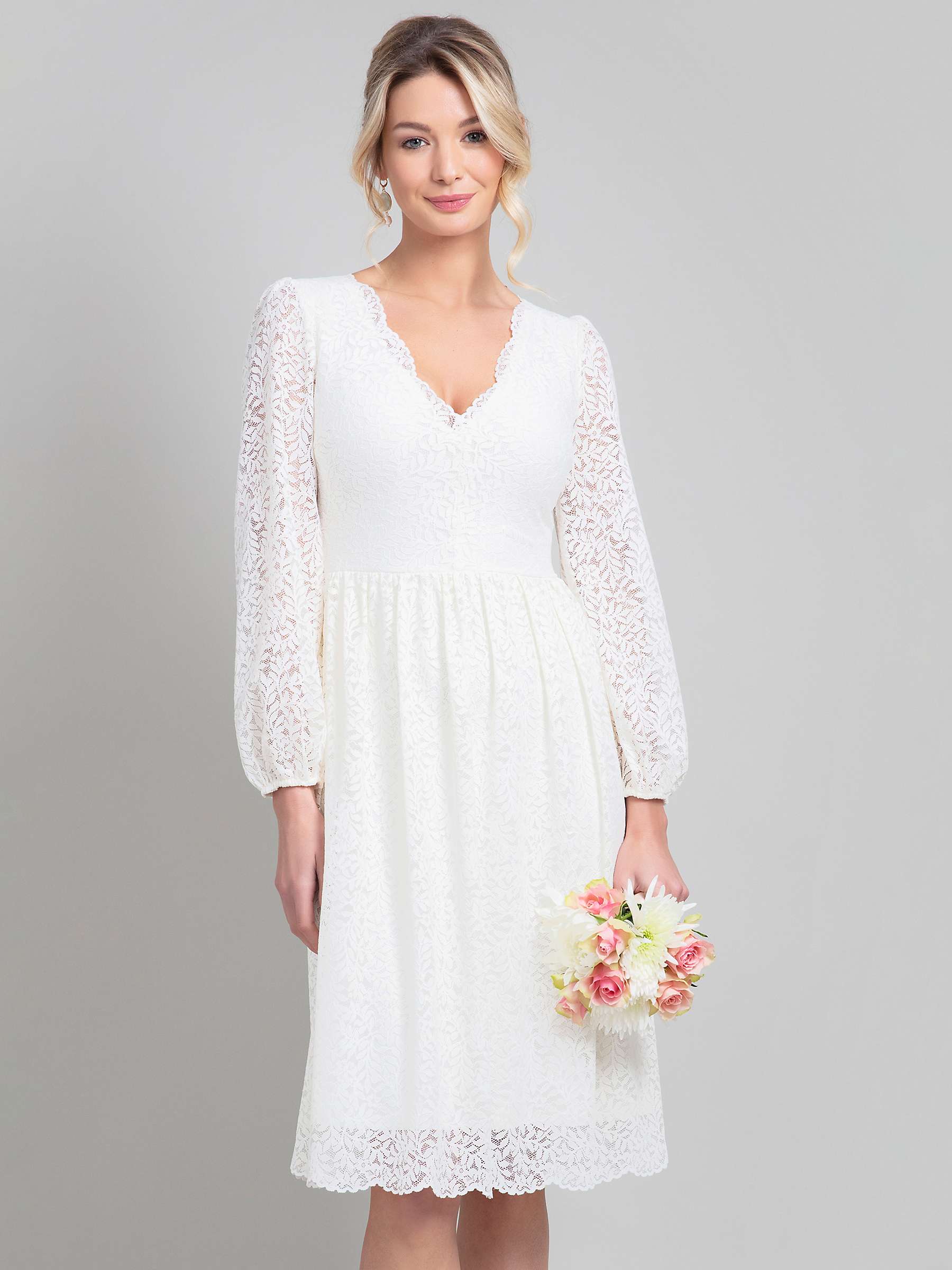 Alie Street Lauren Lace Wedding Dress, Ivory at John Lewis & Partners