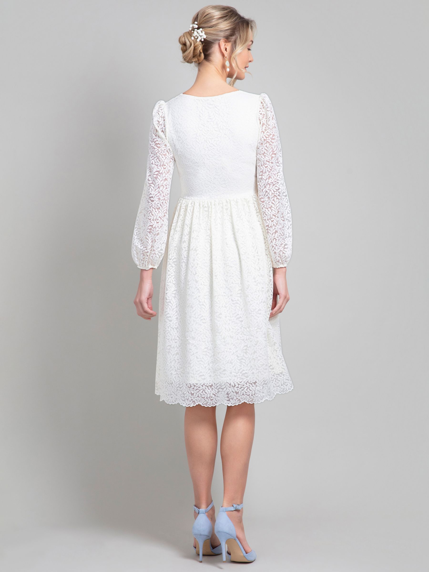 Alie Street Lauren Lace Wedding Dress, Ivory, 14-16