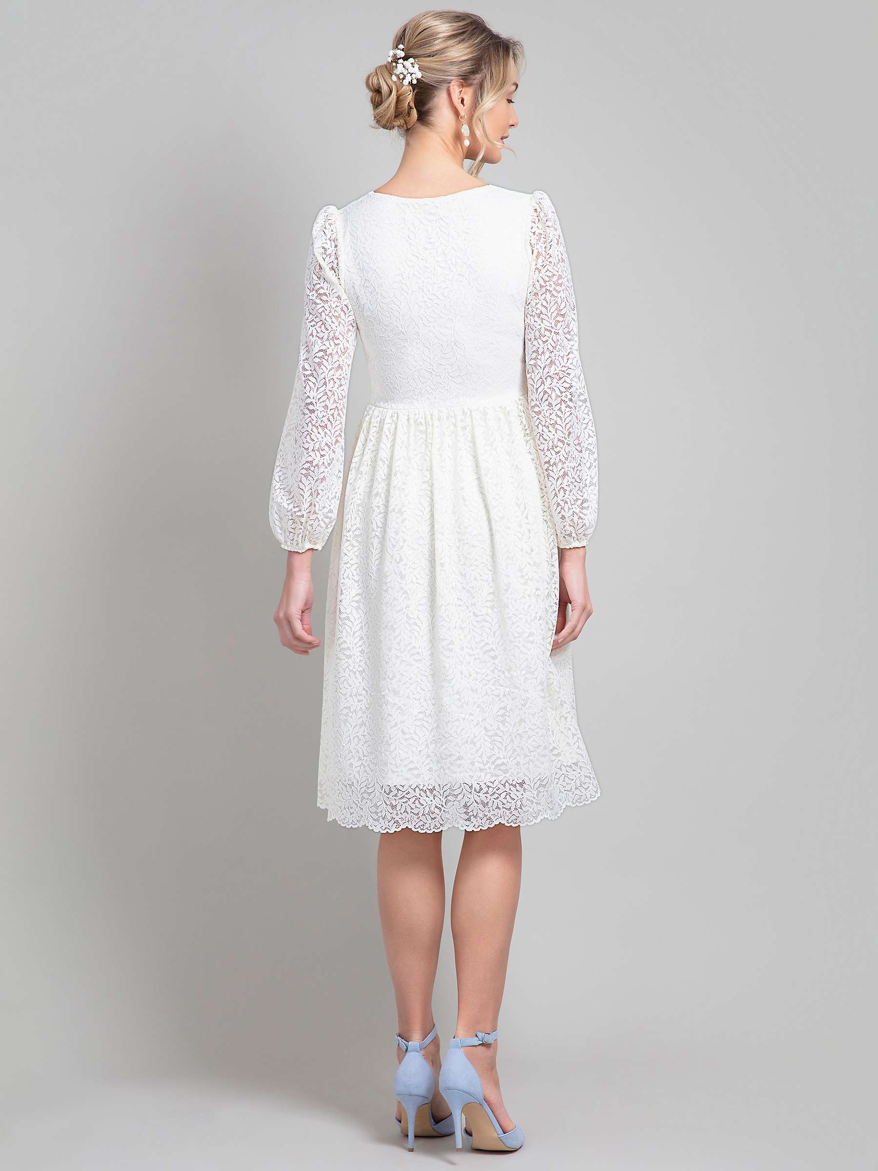 Buy Alie Street Lauren Lace Wedding Dress, Ivory Online at johnlewis.com