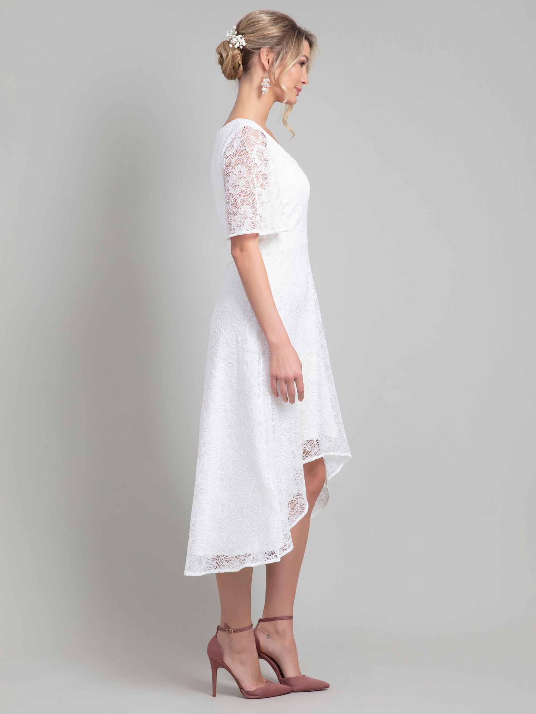 Alie Street Eliza Asymmetric Wedding Dress, Ivory, 12-14