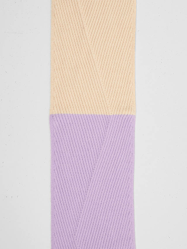 Great Plains Block Colour Scarf, Lavender Fog