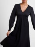 Great Plains Ferne Crepe Midi Dress, Black